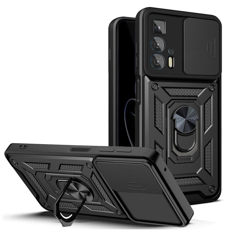 For Motorola Edge 20 Pro Sliding Camera Cover Design TPU+PC Phone Case