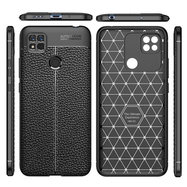 For Xiaomi Redmi 10A Litchi Texture TPU Shockproof Case