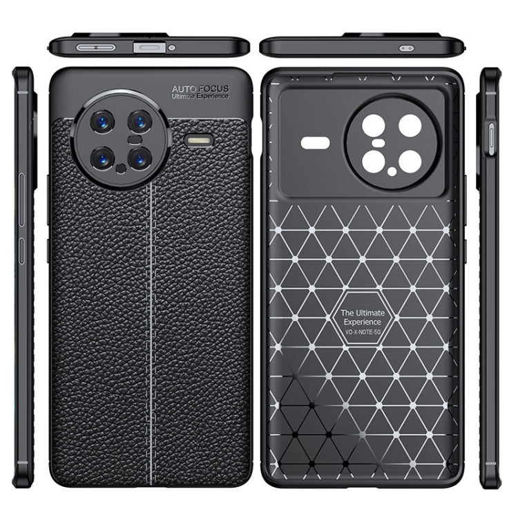 For vivo X Note Litchi Texture TPU Shockproof Case