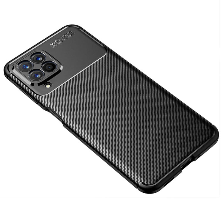 For Samsung Galaxy M53 5G Carbon Fiber Texture Shockproof TPU Phone Case