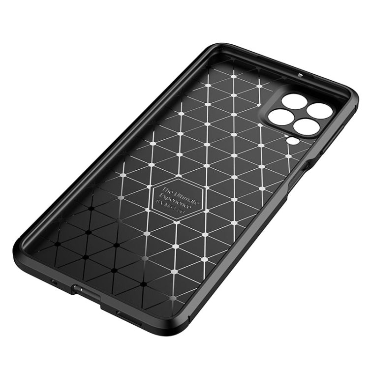 For Samsung Galaxy M53 5G Carbon Fiber Texture Shockproof TPU Phone Case