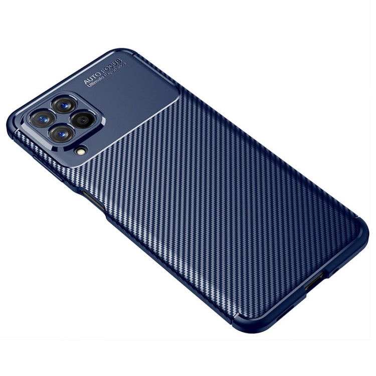 For Samsung Galaxy M53 5G Carbon Fiber Texture Shockproof TPU Phone Case