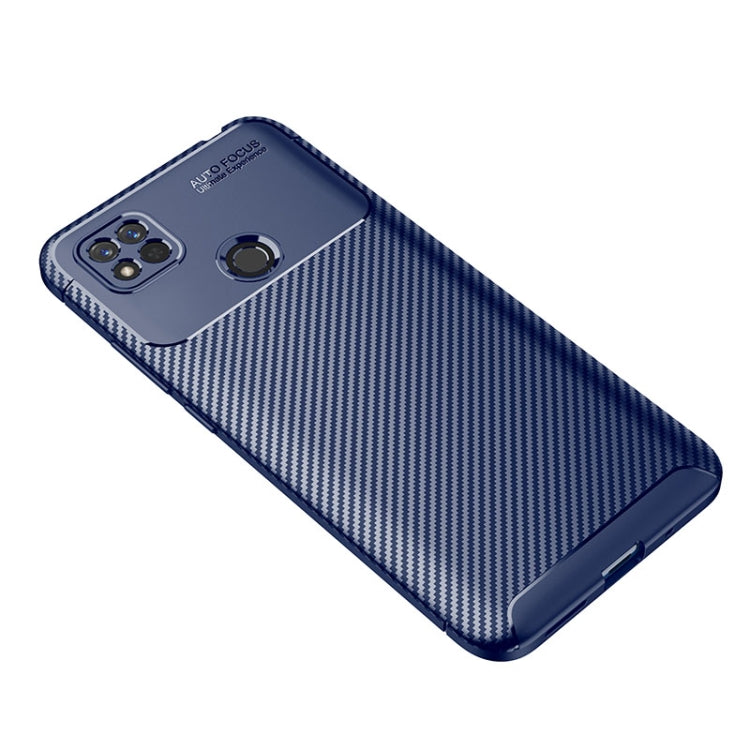 For Xiaomi Redmi 10A Carbon Fiber Texture Shockproof TPU Phone Case