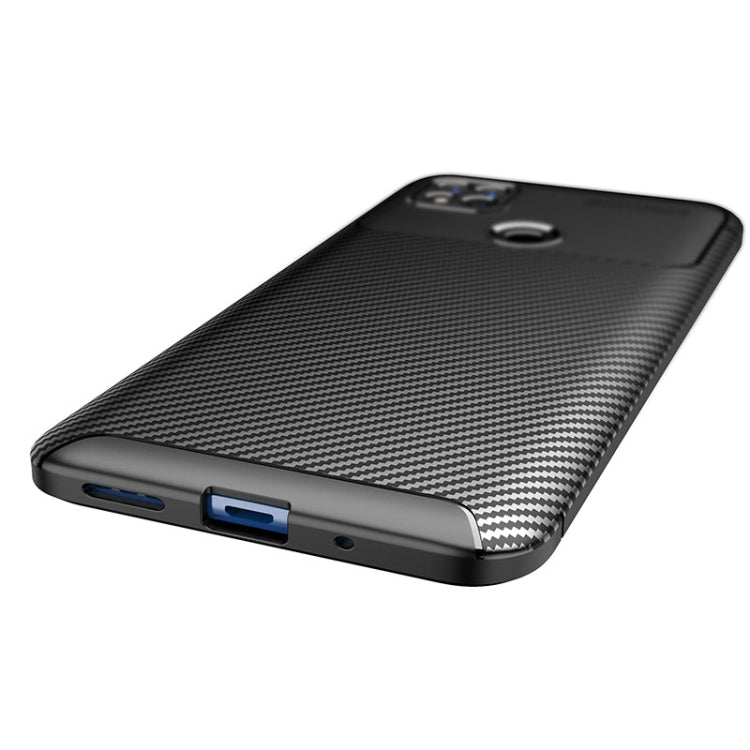 For Xiaomi Redmi 10A Carbon Fiber Texture Shockproof TPU Phone Case