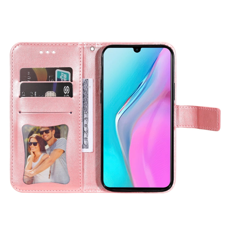 For Infinix Note 11 7-petal Flowers Embossing Pattern Horizontal Flip Leather Case