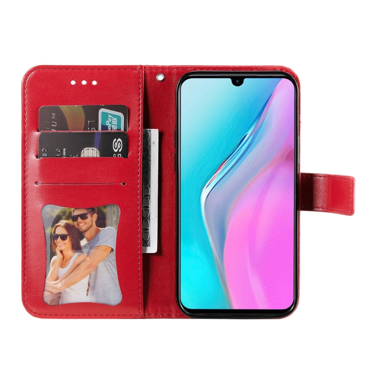 For Infinix Note 11 7-petal Flowers Embossing Pattern Horizontal Flip Leather Case