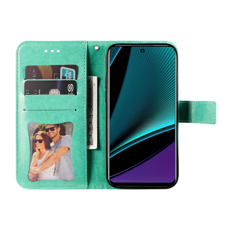 For Infinix Note 11 Pro/Note 11s 7-petal Flowers Embossing Pattern Horizontal Flip Leather Case