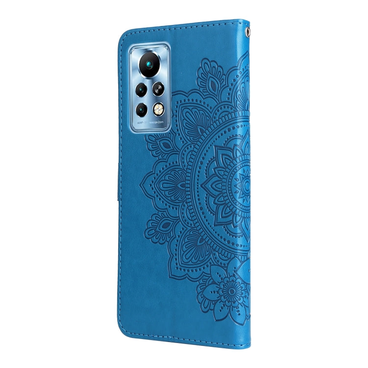 For Infinix Note 11 Pro/Note 11s 7-petal Flowers Embossing Pattern Horizontal Flip Leather Case