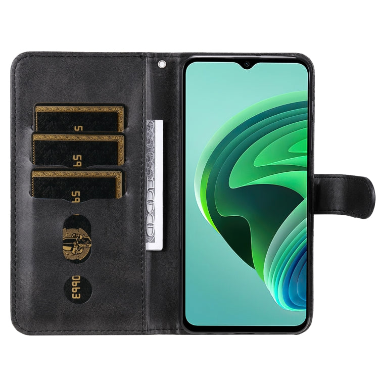 For Xiaomi Redmi Note 11E Fashion Calf Texture Zipper Horizontal Flip Leather Case