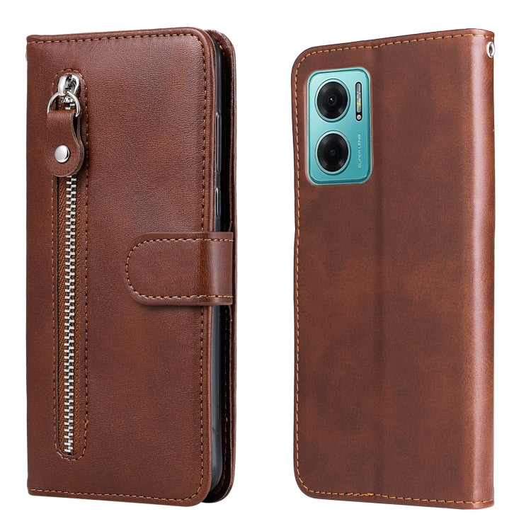 For Xiaomi Redmi Note 11E Fashion Calf Texture Zipper Horizontal Flip Leather Case