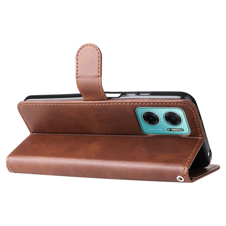 For Xiaomi Redmi Note 11E Fashion Calf Texture Zipper Horizontal Flip Leather Case