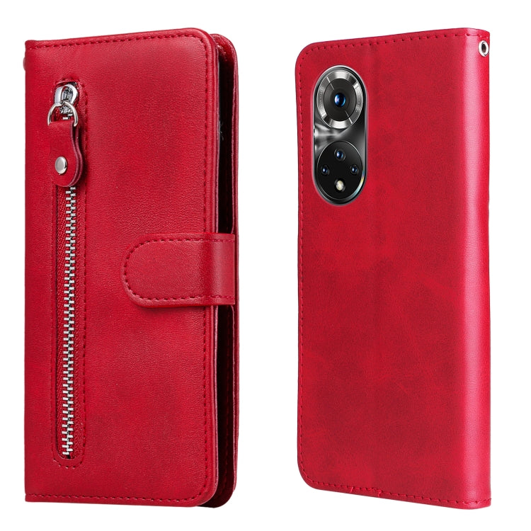 For Huawei Nova 9 Pro/Honor 50 Pro Fashion Calf Texture Zipper Horizontal Flip Leather Case