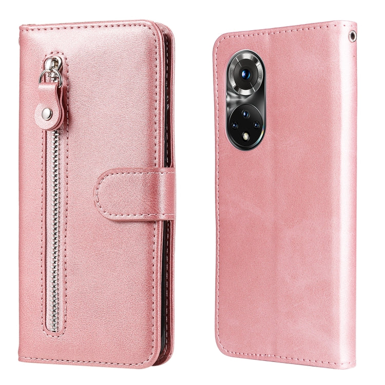 For Huawei Nova 9 Pro/Honor 50 Pro Fashion Calf Texture Zipper Horizontal Flip Leather Case
