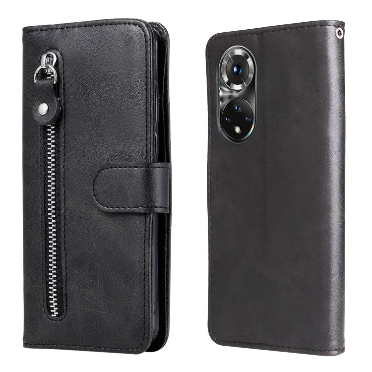 For Huawei Nova 9 Pro/Honor 50 Pro Fashion Calf Texture Zipper Horizontal Flip Leather Case