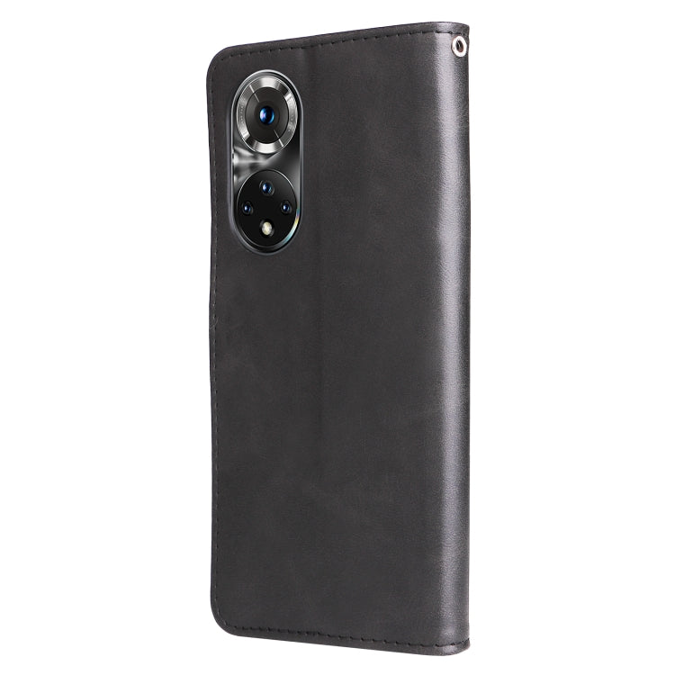 For Huawei Nova 9 Pro/Honor 50 Pro Fashion Calf Texture Zipper Horizontal Flip Leather Case