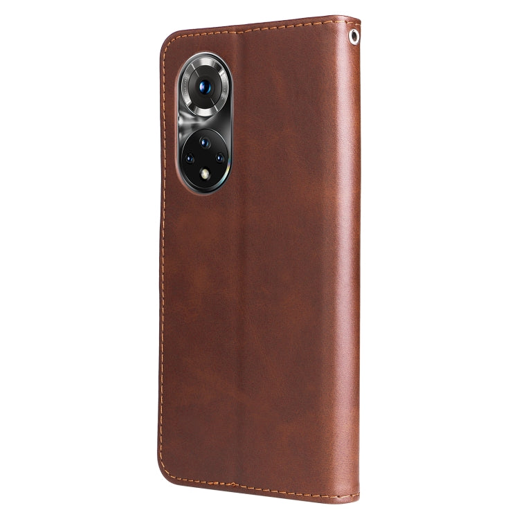 For Huawei Nova 9 Pro/Honor 50 Pro Fashion Calf Texture Zipper Horizontal Flip Leather Case