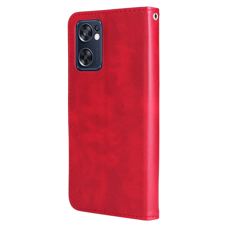 For OPPO Reno7 SE 5G Fashion Calf Texture Zipper Horizontal Flip Leather Case