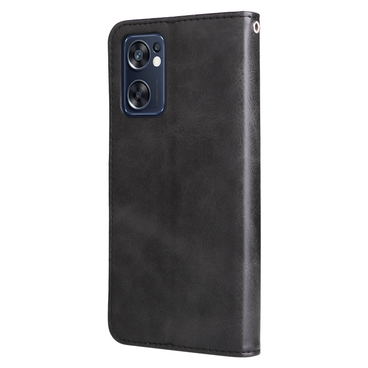 For OPPO Reno7 SE 5G Fashion Calf Texture Zipper Horizontal Flip Leather Case