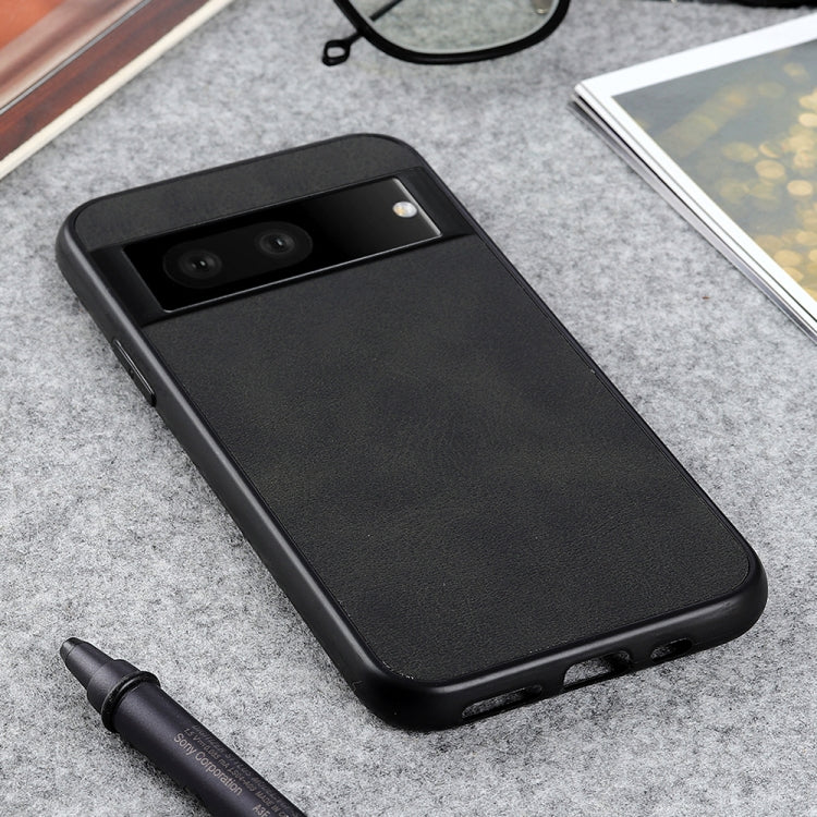 For Google Pixel 7 Accurate Hole Two-color Calf Texture PU Phone Case