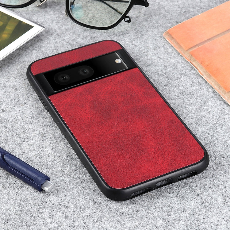 For Google Pixel 7 Accurate Hole Two-color Calf Texture PU Phone Case