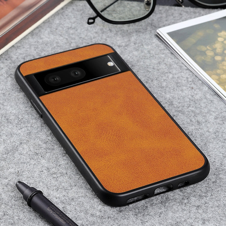 For Google Pixel 7 Accurate Hole Two-color Calf Texture PU Phone Case