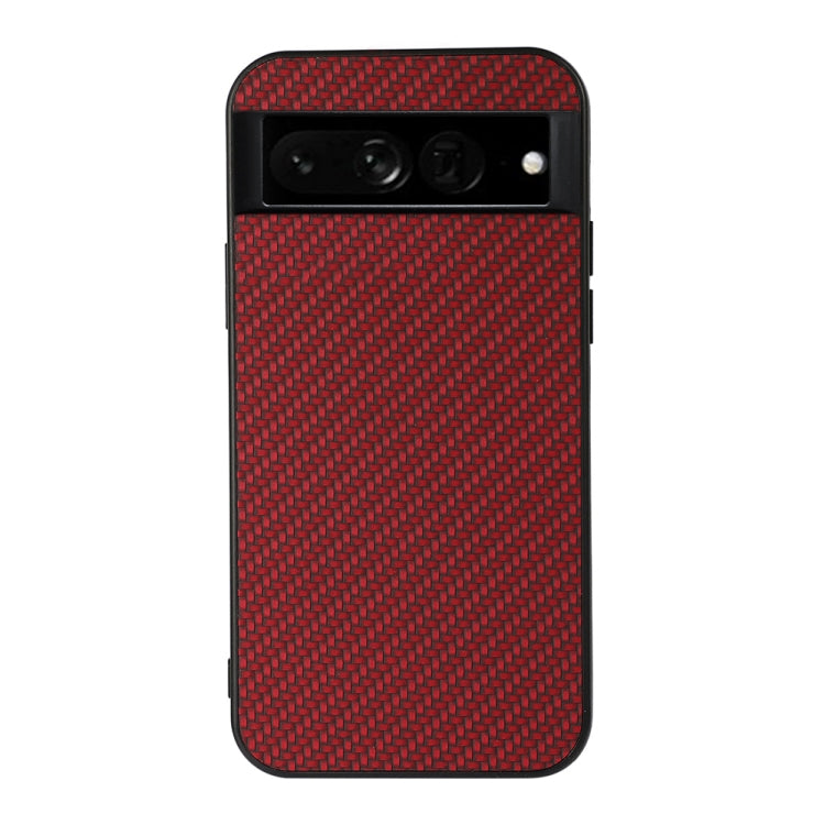 For Google Pixel 7 Pro Accurate Hole Carbon Fiber Texture PU Phone Case