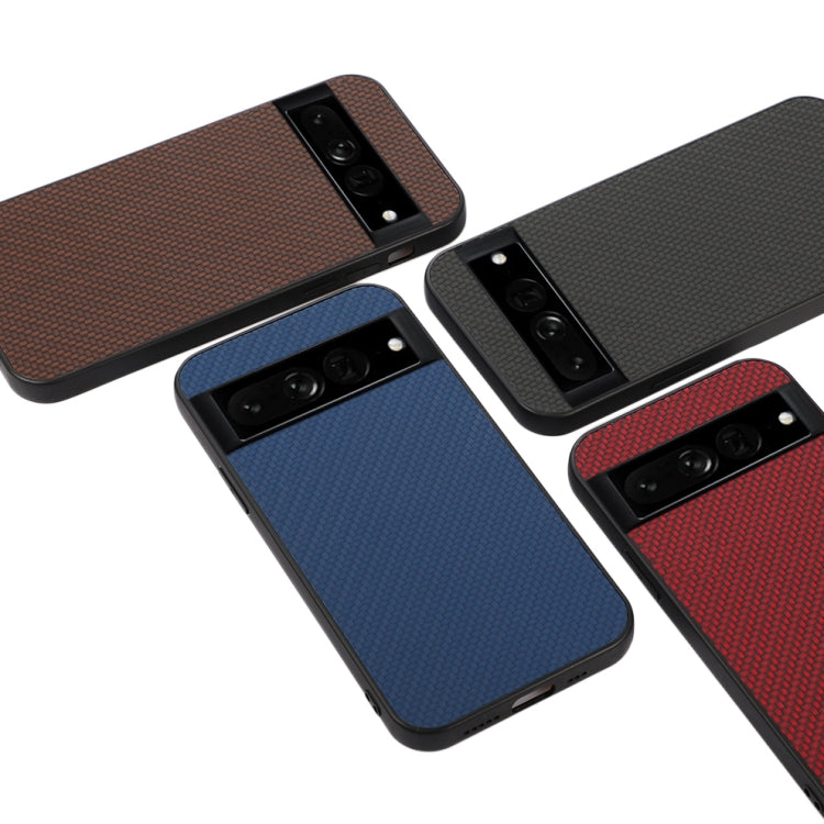 For Google Pixel 7 Pro Accurate Hole Carbon Fiber Texture PU Phone Case