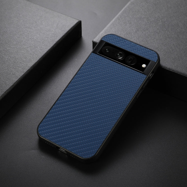 For Google Pixel 7 Pro Accurate Hole Carbon Fiber Texture PU Phone Case