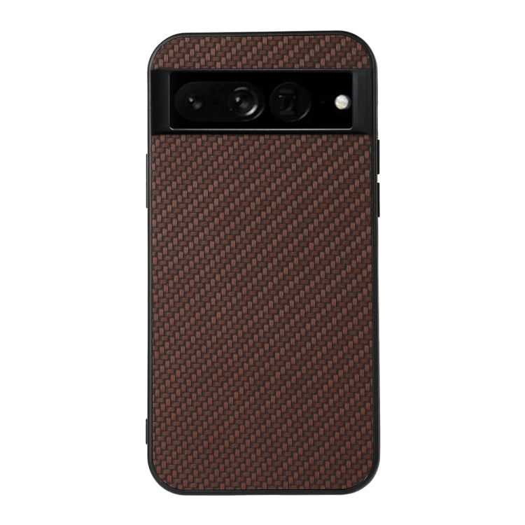 For Google Pixel 7 Pro Accurate Hole Carbon Fiber Texture PU Phone Case