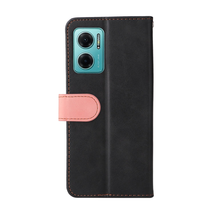 For Xiaomi Redmi Note 11E Stitching-Color Horizontal Flip Leather Case