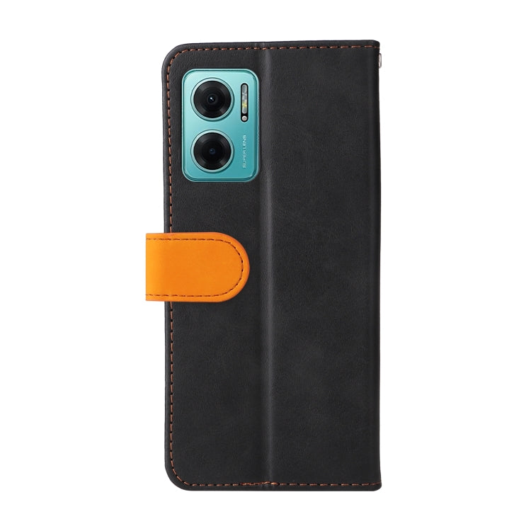 For Xiaomi Redmi Note 11E Stitching-Color Horizontal Flip Leather Case