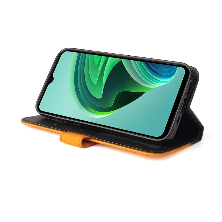 For Xiaomi Redmi Note 11E Stitching-Color Horizontal Flip Leather Case