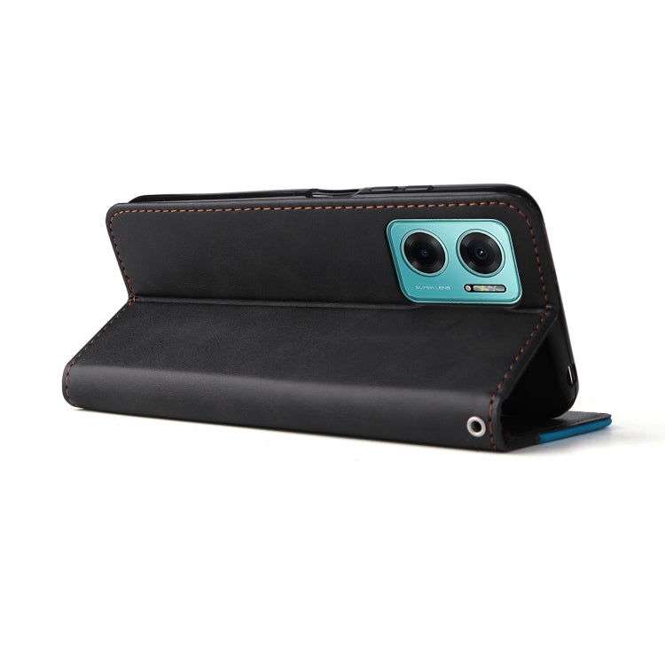For Xiaomi Redmi Note 11E Stitching-Color Horizontal Flip Leather Case