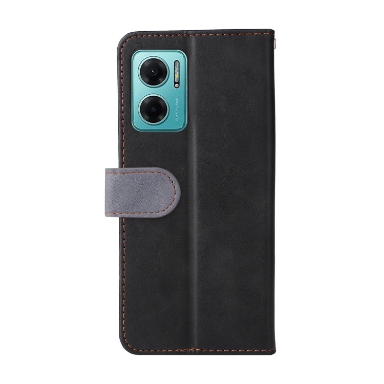 For Xiaomi Redmi Note 11E Stitching-Color Horizontal Flip Leather Case