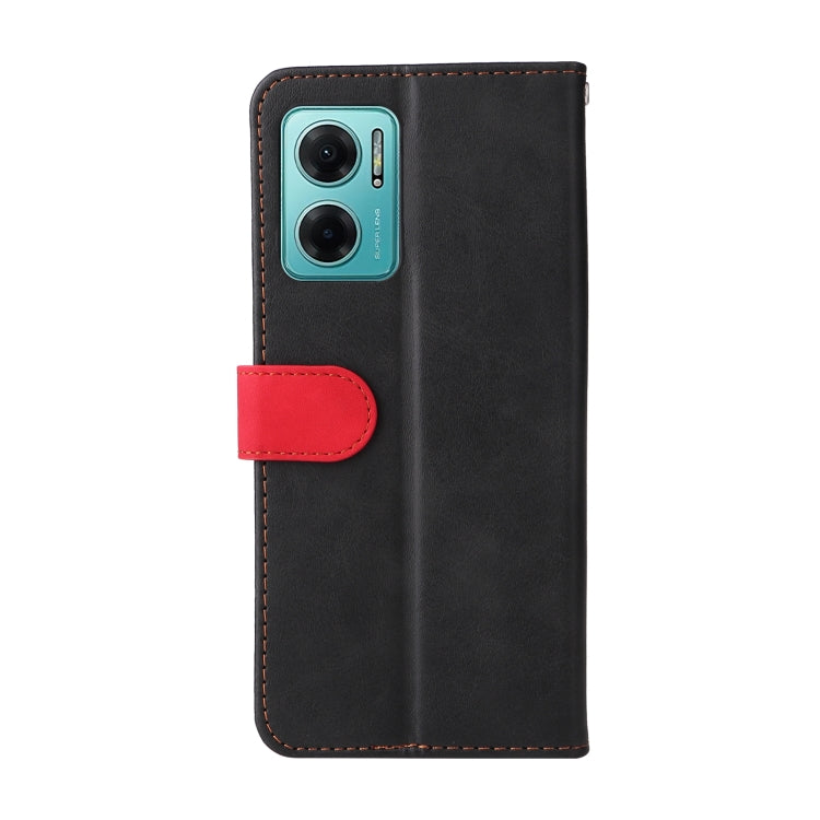 For Xiaomi Redmi Note 11E Stitching-Color Horizontal Flip Leather Case