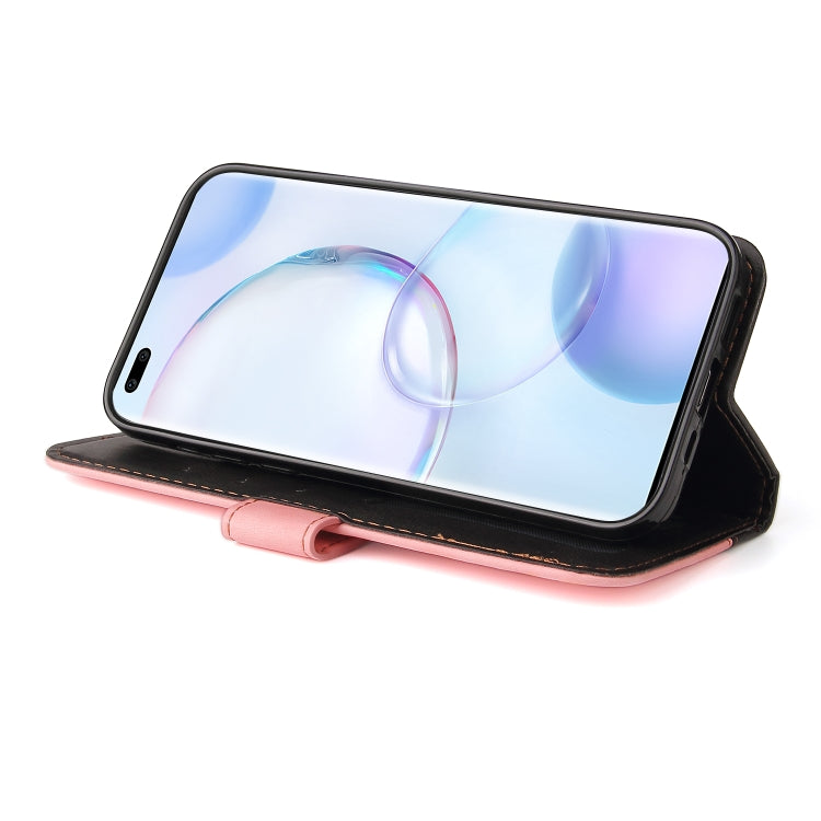 For Huawei Nova 9 Pro/Honor 50 Pro Stitching-Color Horizontal Flip Leather Case