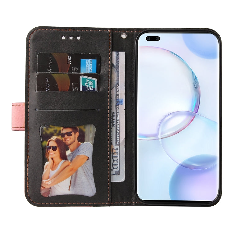 For Huawei Nova 9 Pro/Honor 50 Pro Stitching-Color Horizontal Flip Leather Case