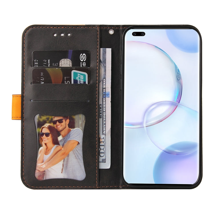 For Huawei Nova 9 Pro/Honor 50 Pro Stitching-Color Horizontal Flip Leather Case