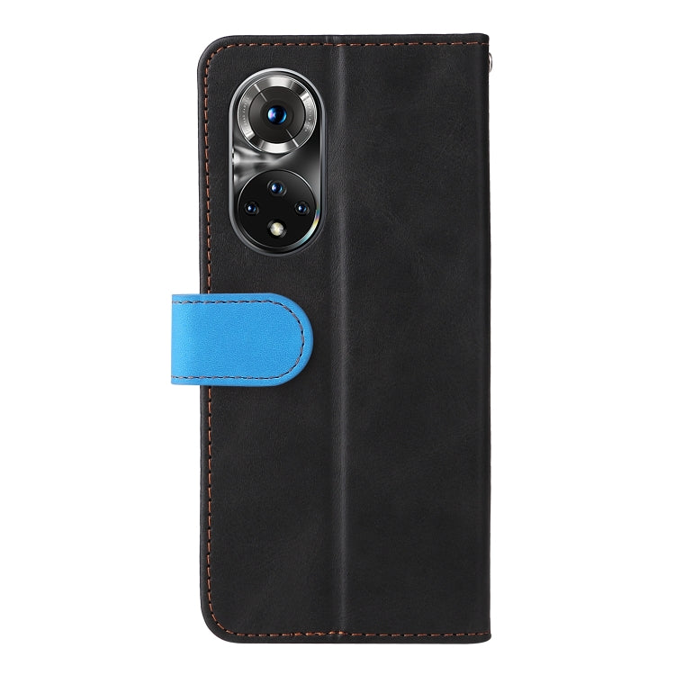 For Huawei Nova 9 Pro/Honor 50 Pro Stitching-Color Horizontal Flip Leather Case