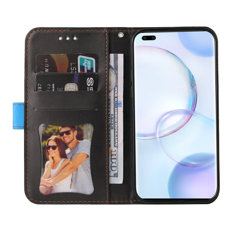 For Huawei Nova 9 Pro/Honor 50 Pro Stitching-Color Horizontal Flip Leather Case