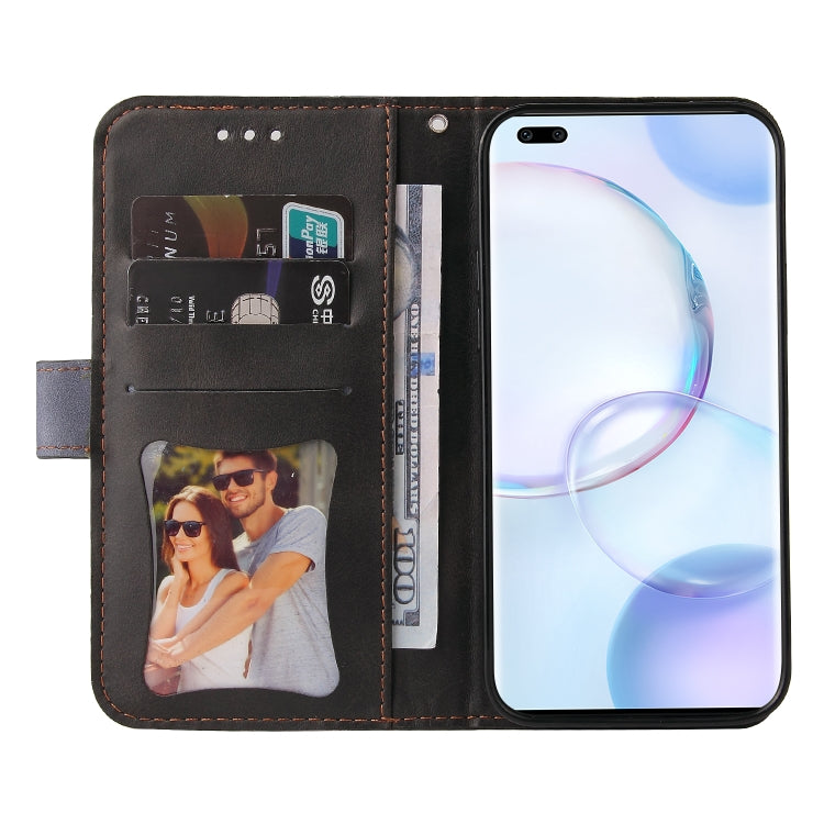 For Huawei Nova 9 Pro/Honor 50 Pro Stitching-Color Horizontal Flip Leather Case