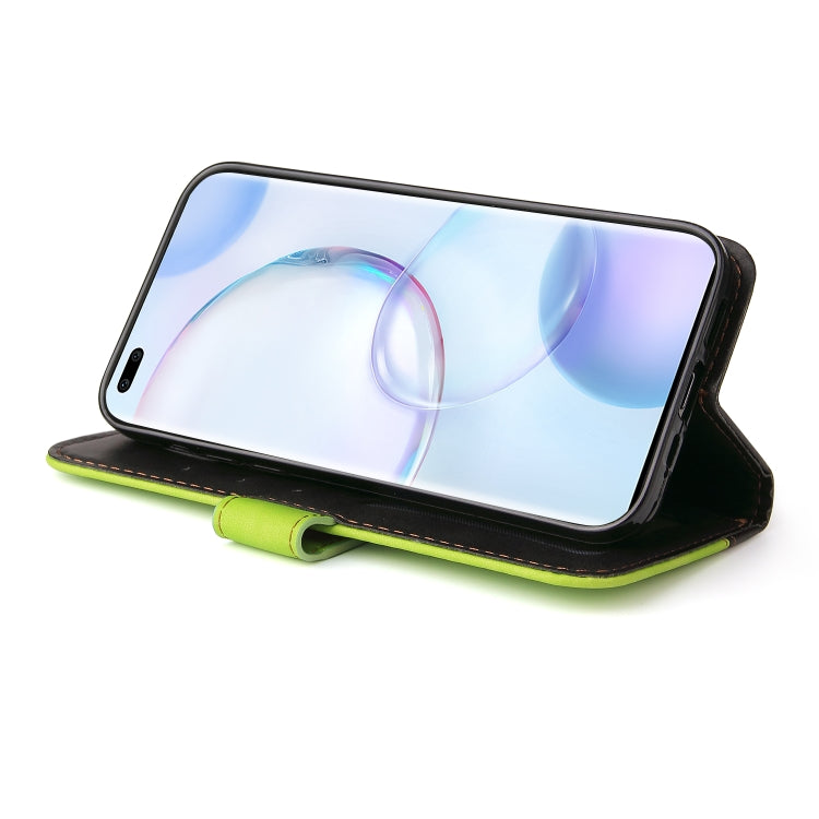 For Huawei Nova 9 Pro/Honor 50 Pro Stitching-Color Horizontal Flip Leather Case