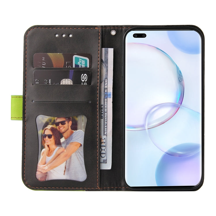 For Huawei Nova 9 Pro/Honor 50 Pro Stitching-Color Horizontal Flip Leather Case