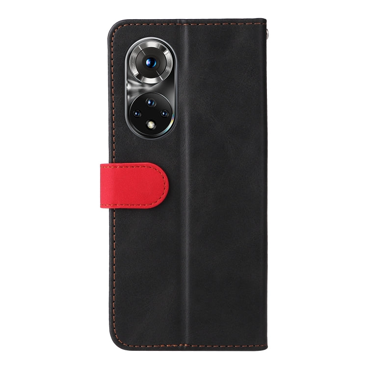 For Huawei Nova 9 Pro/Honor 50 Pro Stitching-Color Horizontal Flip Leather Case