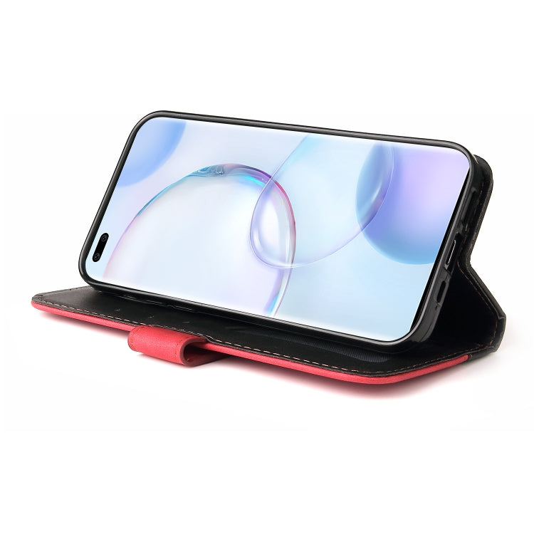 For Huawei Nova 9 Pro/Honor 50 Pro Stitching-Color Horizontal Flip Leather Case