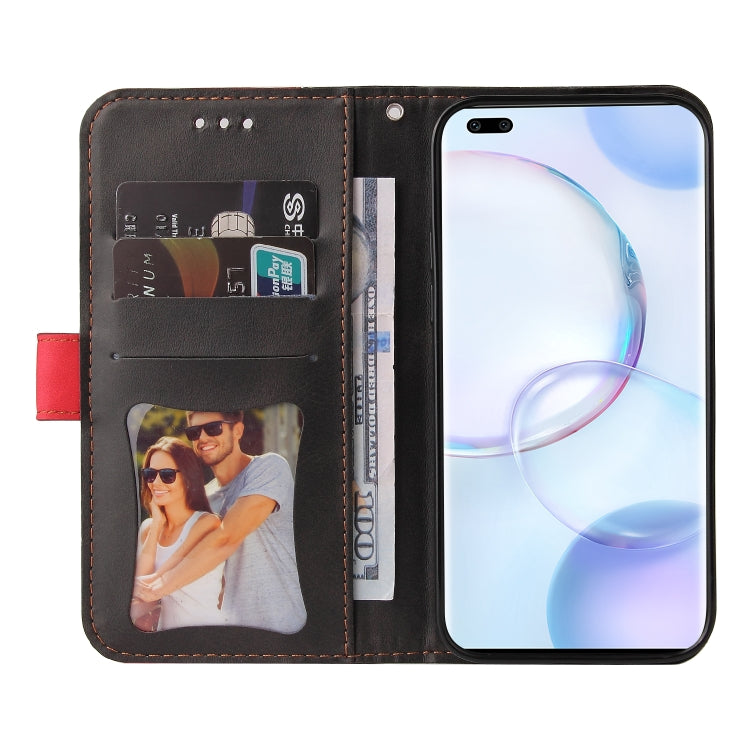 For Huawei Nova 9 Pro/Honor 50 Pro Stitching-Color Horizontal Flip Leather Case