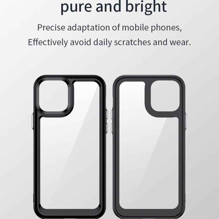 For iPhone 12 Colorful Series Acrylic + TPU Phone Case