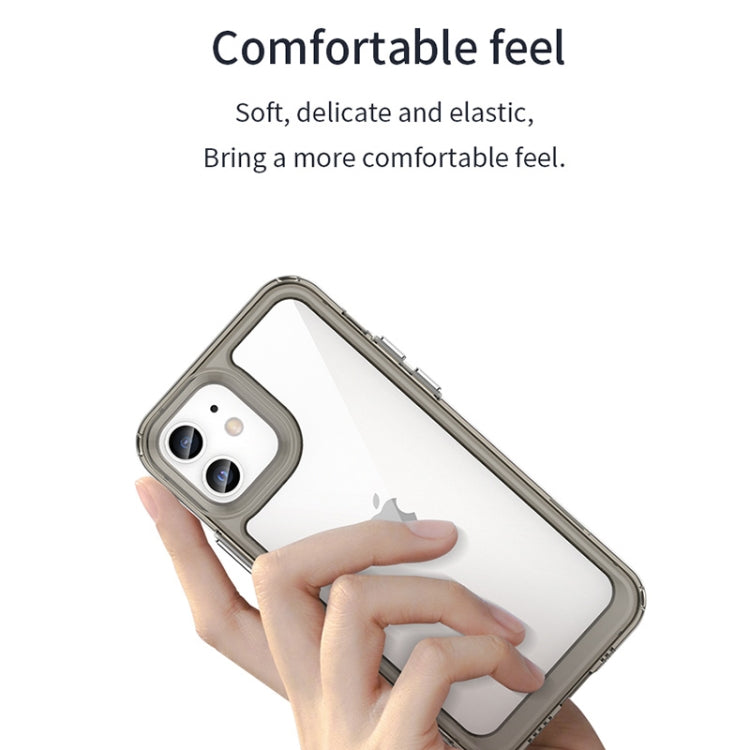 For iPhone 12 Colorful Series Acrylic + TPU Phone Case