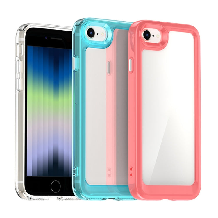 For iPhone SE 2022 / SE 2020 / 8 / 7 Colorful Series Acrylic + TPU Phone Case