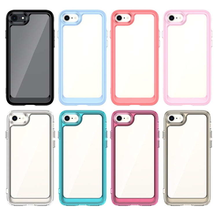 For iPhone SE 2022 / SE 2020 / 8 / 7 Colorful Series Acrylic + TPU Phone Case